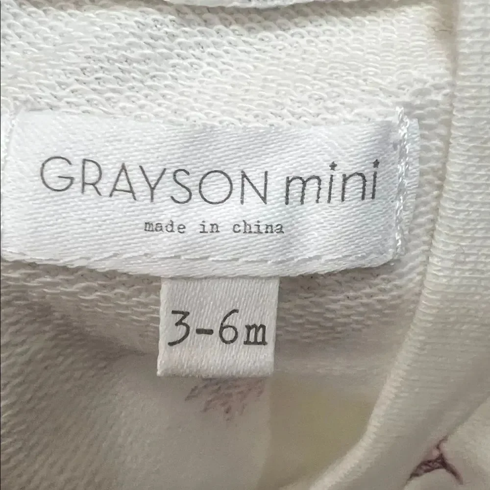 Grayson Mini cotton shortie romper with palm tree print New with tags